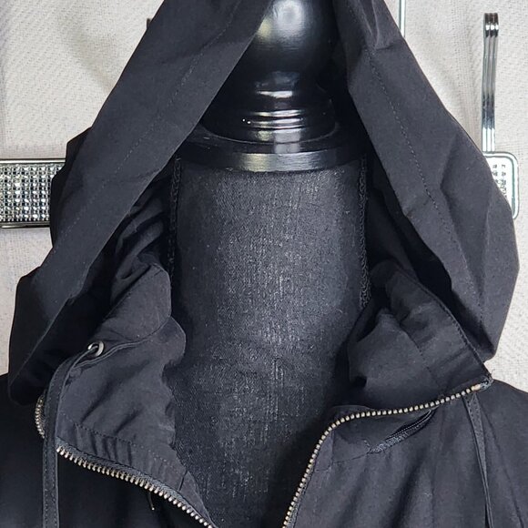 Zenergy Chicos Black Poly Span Elastic Cuff Hidden Hood Jacket Chico Sz 3 US XL - Picture 14 of 16